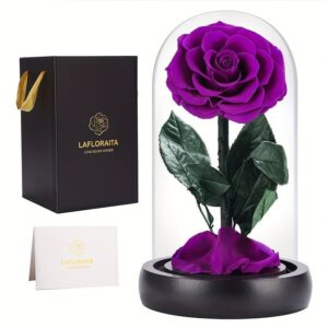 purple preserved rose