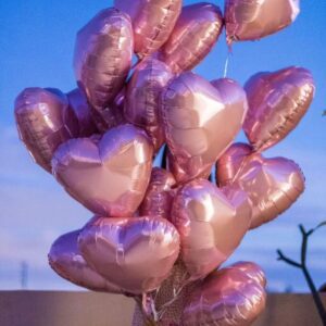 rose gold heart set