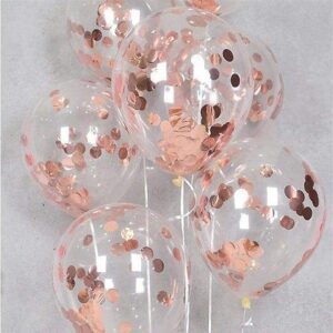 rose gold confetti