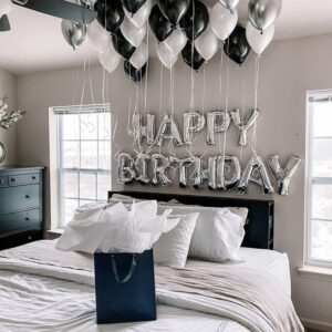 black and seliver decor